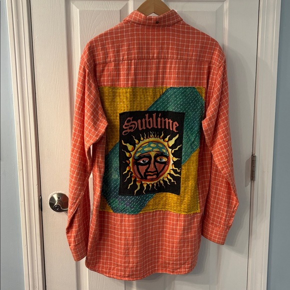 Handmade Vintage Upcycled Kantha & Flannel Shacket- Sublime - Picture 6 of 13